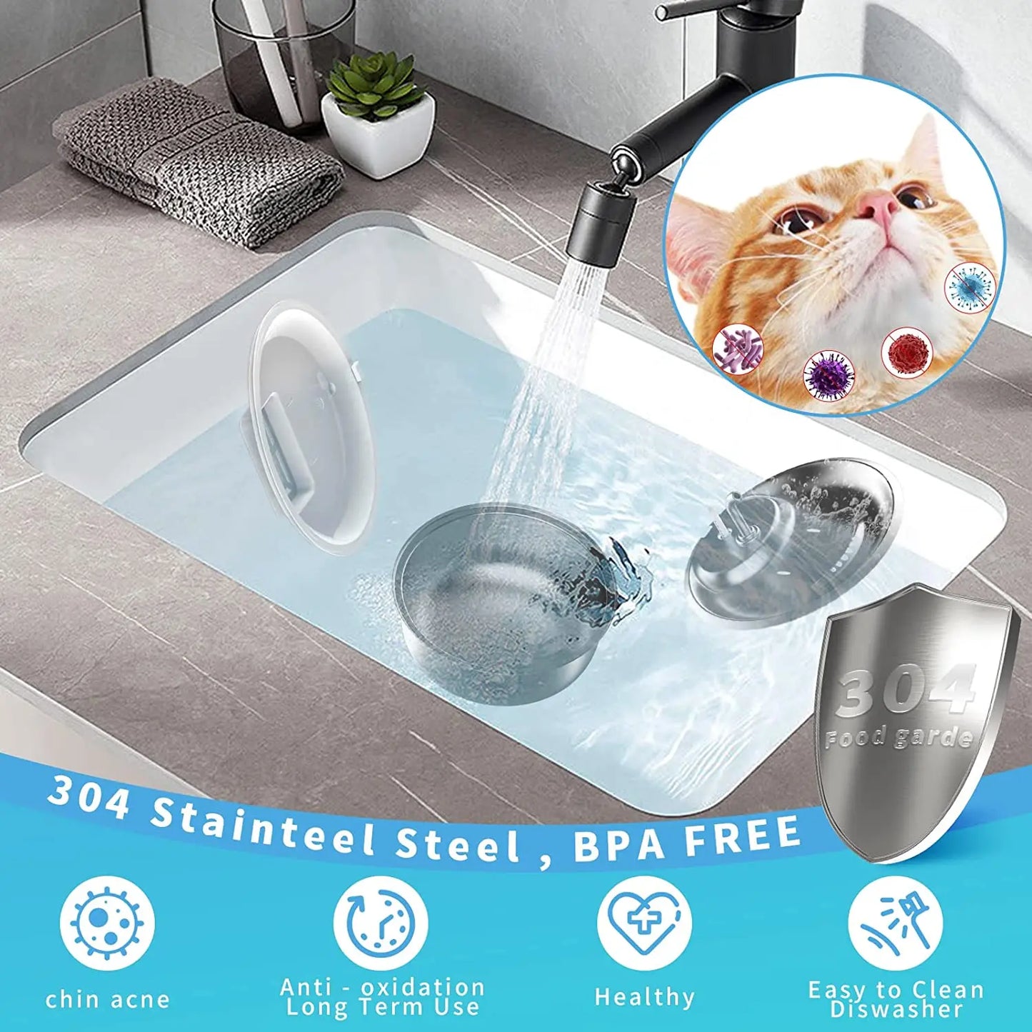 PawQuench™ Automatic Pet Water Fountain