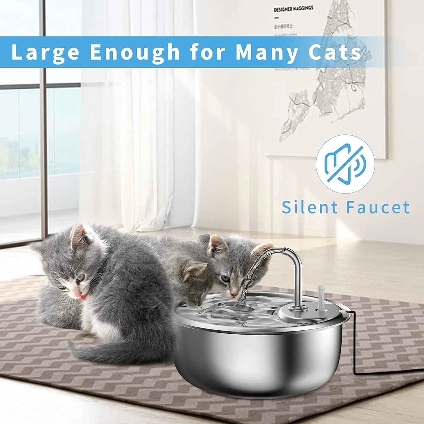 PawQuench™ Automatic Pet Water Fountain