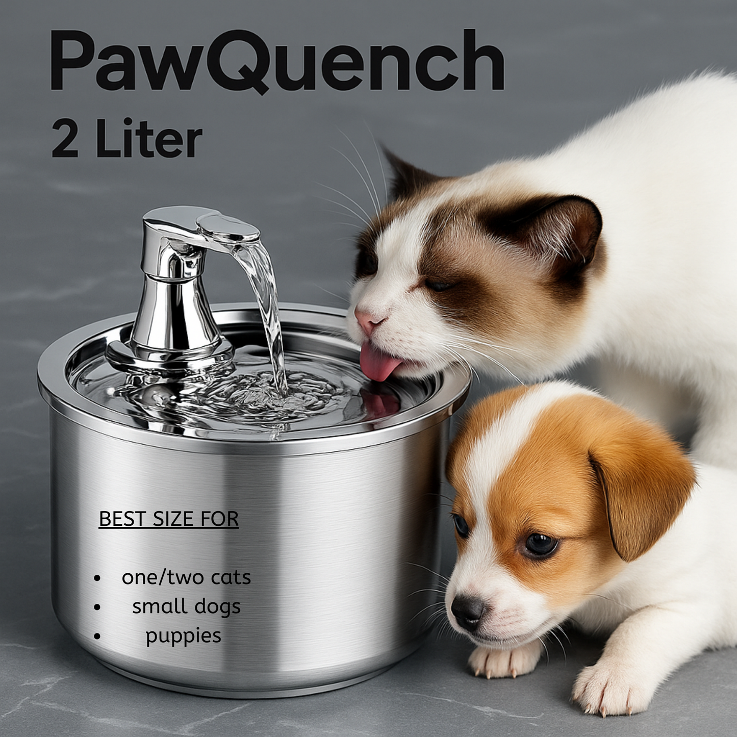 PawQuench™ Automatic Pet Water Fountain